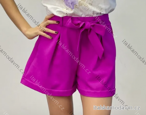 Kraťasy šortky elegantné dámske (S/M ONE SIZE) TALIANSKA MÓDA IMPDY25MDUE991227