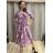 Šaty letné elegantný dlhý rukáv dámske (S/M ONE SIZE) TALIANSKA MÓDA IMD23114