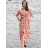 Šaty letné elegantný dlhý rukáv dámske (S/M ONE SIZE) TALIANSKA MÓDA IMD23114/DUR svetlo modrá S/M/L