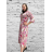 Šaty letné elegantný dlhý rukáv dámske (S/M ONE SIZE) TALIANSKA MÓDA IMD23114