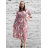 Šaty letné elegantný dlhý rukáv dámske (S/M ONE SIZE) TALIANSKA MÓDA IMD23114/DUR svetlo modrá S/M/L