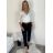 Nohavice plátené s opaskom dámske (S/M/L ONE SIZE) TALIANSKA MÓDA IMD24492