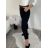 Nohavice plátené s opaskom dámske (S/M/L ONE SIZE) TALIANSKA MÓDA IMD24492/DU -   zelená khaki -   S/M/L