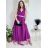 Šaty dlhé spoločenské elegantné plesové dámske (S/M ONE SIZE) TALIANSKA MÓDA IMM22Q52232/DUR smaragdová S/M/L