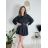 Šaty krátké mikinové dlouhý rukáv dámské oversize (M/L/XL ONE SIZE) ITALSKÁ MÓDA IMD25PEGY/DUR M/L červená