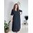 Šaty dlhé letné mušelínové krátky rukáv dámske (S/M/L ONE SIZE) TALIANSKA MÓDA IM424404/DU -   čierna -   M / L