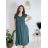 Šaty krtké letné krátky rukáv dámske (S/M/L ONE SIZE) TALIANSKA MÓDA IM425MARIA-L/DUR starorůžová S/M/L