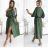 Šaty košeľové 3/4 dlhý rukáv dámske (XS/S/M ONE SIZE) TALIANSKA MÓDA IMD25030