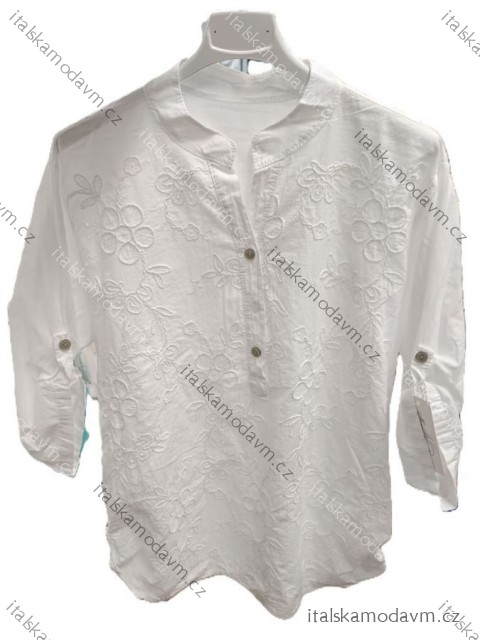 Košeľa klasik 3/4 dlhý rukáv dámska (S/M/L ONE SIZE) TALIANSKA MÓDA IM325010
