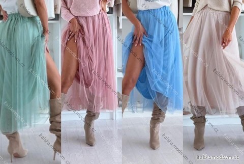 Sukňa dlhá tylová dámska (S/M/L ONE SIZE) TALIANSKA MÓDA IMWMY25430