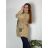 Bunda stahovací slabá na zip s kapucí dlouhý rukáv dámská nadrozměr (50/52/54 ONE SIZE) ITALSKÁ MÓDA IMC25097/DUR 50/52 zelená khaki
