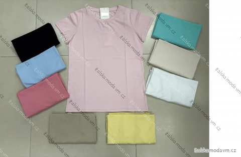 Tričko krátký rukáv dámské (S/M/L ONE SIZE) ITALSKÁ MÓDA IMPLP2558001050