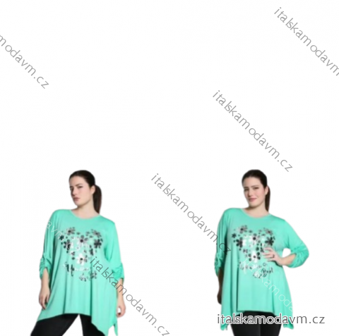 Tunika oversize 3/4 dlhý rukáv dámska (S/M/L ONE SIZE) TALIANSKA MÓDA IMPLI252333