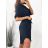 Šaty košilové stahovací 3/4 dlouhý rukáv dámské (S/M/L ONE SIZE) ITALSKÁ MÓDA IMC25166 zelená smaragdová S/M/L