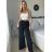 Kalhoty letní oversize dámské (S/M ONE SIZE) ITALSKÁ MODA IM424441/DU červená S/M