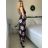 Šaty dlhé letné na ramienka dámske (S/M ONE SIZE) TALIANSKA MÓDA IMD23231-8/DR S / M čierna