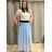 Sukně šifonová dlouhá  dámská (S/M/L ONE SIZE) ITALSKá MóDA IM322116 -   oranžová,   S/M