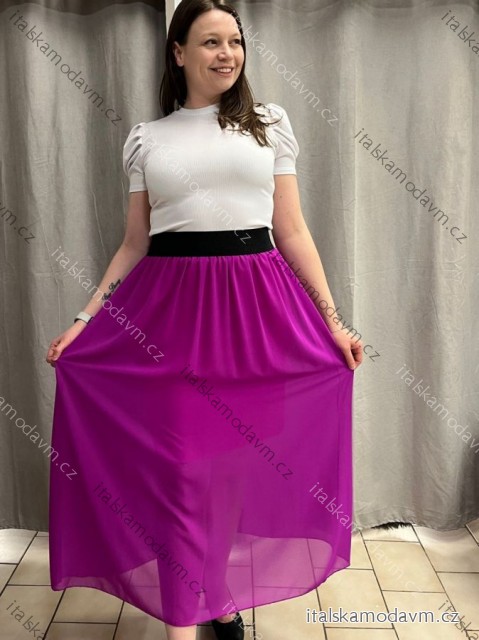 Sukně šifonová dlouhá  dámská (S/M/L ONE SIZE) ITALSKá MóDA IM322116