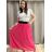 Sukně šifonová dlouhá  dámská (S/M/L ONE SIZE) ITALSKá MóDA IM322116 -   oranžová,   S/M