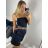 Kraťasy šortky s páskem dámské (S/M ONE SIZE) ITALSKÁ MÓDA IM724045