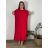 Šaty dlhé elegantní plisované krátky rukáv dámske nadrozmer (54/56/58 ONE SIZE) TALIANSKA MÓDA IM425AMOR