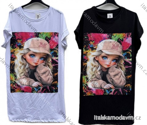 Šaty krátke letné krátky rukáv dámske (XS/S/M ONE SIZE) TALIANSKA MÓDA IMD25087