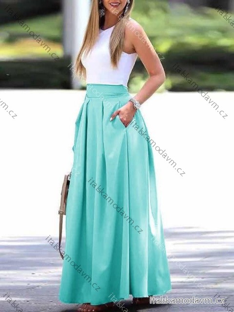 Sukně maxi elegantní dámská (XS/S/M ONE SIZE) ITALSKÁ MÓDA IMD25089