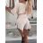 Overal krátky elegantný krátky rukáv dámsky (XS/S/M ONE SIZE) TALIANSKA MÓDA IMD25091