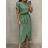 Šaty dlhé elegantný letný krátky rukáv dámske (XS/S/M ONE SIZE) TALIANSKA MÓDA IMD25099