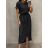 Šaty dlhé elegantný letný krátky rukáv dámske (XS/S/M ONE SIZE) TALIANSKA MÓDA IMD25099