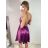 Šaty elegantní společenské na ramínka dámské Lolita (XS/S ONE SIZE) ITALSKá MóDA IM322461/DUR XS/S fialová