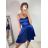 Šaty elegantní společenské na ramínka dámské Lolita (XS/S ONE SIZE) ITALSKá MóDA IM322461/DUR XS/S fialová