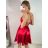Šaty elegantní společenské na ramínka dámské Lolita (XS/S ONE SIZE) ITALSKá MóDA IM322461/DUR XS/S fialová