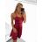 Šaty elegantní společenské na ramínka dámské Lolita (XS/S ONE SIZE) ITALSKá MóDA IM322461/DUR XS/S fialová