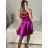 Šaty elegantní společenské na ramínka dámské Lolita (XS/S ONE SIZE) ITALSKá MóDA IM322461/DUR XS/S fialová