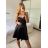 Šaty elegantní společenské na ramínka dámské Lolita (XS/S ONE SIZE) ITALSKá MóDA IM322461/DUR XS/S fialová