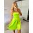 Šaty elegantní společenské na ramínka dámské Lolita (XS/S ONE SIZE) ITALSKá MóDA IM322461/DUR XS/S fialová