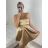 Šaty elegantní společenské na ramínka dámské Lolita (XS/S ONE SIZE) ITALSKá MóDA IM322461/DUR XS/S fialová