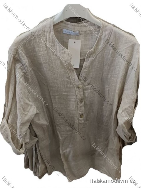 Košile klasik 3/4 dlouhý rukáv dámská (S/M/L ONE SIZE) ITALSKÁ MÓDA IM725108
