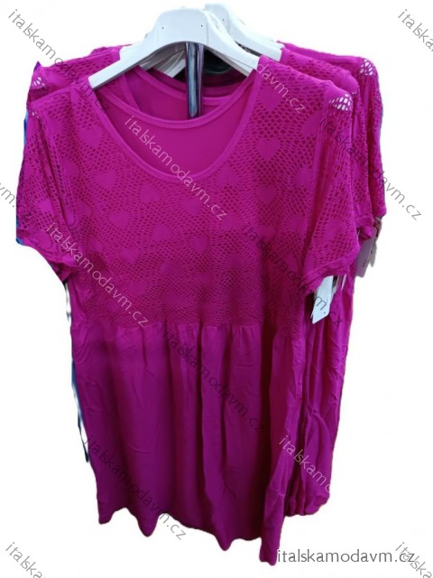 Šaty krátke letné krátky rukáv dámske (S/M/L ONE SIZE) TALIANSKA MÓDA IMSM25016