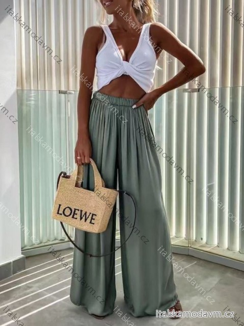 Nohavice dlhé letné dámske (S/M/L ONE SIZE) TALIANSKA MÓDA IMD25125
