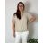 Tunika/blúzka krátky rukáv dámska nadrozmer (2XL/3XL/4XL ONE SIZE) TALIANSKA MÓDA IMD231458