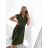 Šaty elegantný krátky rukáv dámske (S/M ONE SIZE) TALIANSKA MóDA IM923010