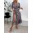 Šaty elegantné letné s opaskom krátky rukáv dámske (S/M/L ONE SIZE) TALIANSKA MÓDA IMWGB25506