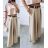 Nohavice dlhé letné s opaskom dámske (S/M/L ONE SIZE) TALIANSKA MÓDA IMWAD25540