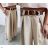 Nohavice dlhé letné s opaskom dámske (S/M/L ONE SIZE) TALIANSKA MÓDA IMWAD25540