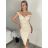 Šaty elegantní carmen krátké bez rukávu dámské (S/M ONE SIZE) ITALSKá MóDA IM322308/DR třešňová