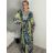 Šaty letné indické krátky rukáv dámske (S/M/L ONE SIZE) INDICKÁ MÓDA IMM24MAVIVA-6/DU -   čierna
 -   M / L