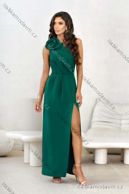 Šaty dlhé spoločenské elegantné bez rukávu dámske nadrozmer (36-44) POLSKÁ MÓDA PMLMC25HERMES1