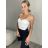 Croptop elegantný na ramienka dámsky (S/M ONE SIZE) TALIANSKA MÓDA IMM24M25206